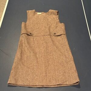 Olive juice Charming Tweed wool  Kids Dress